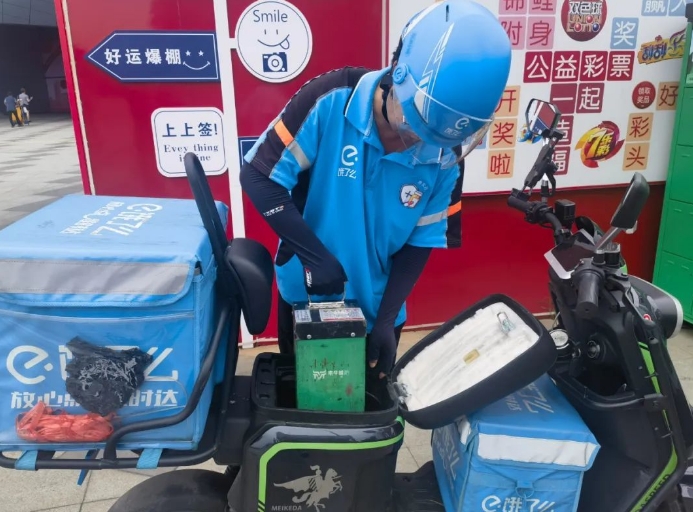 崇明有了“换电柜”